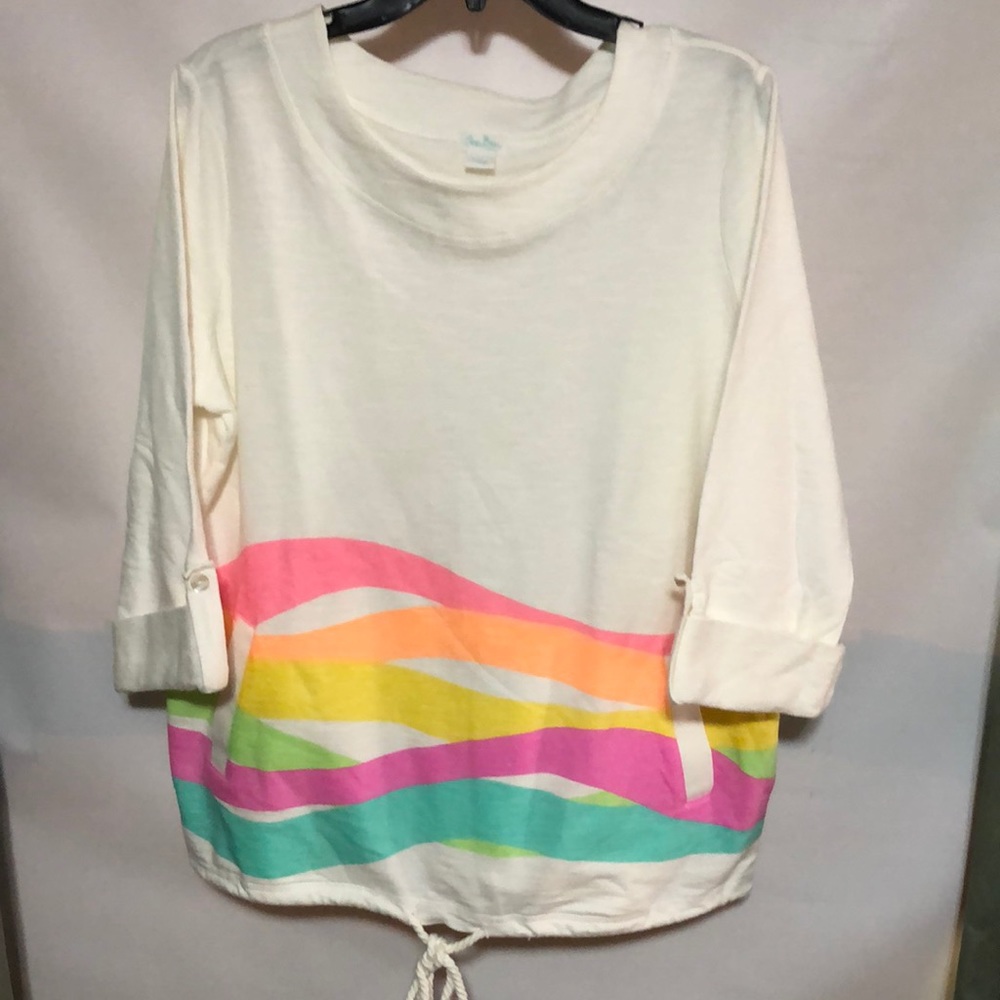 NEW Petite Large 3/4 Sleeve Shirt